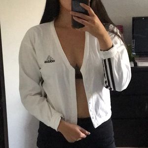 Adidas crop jacket top